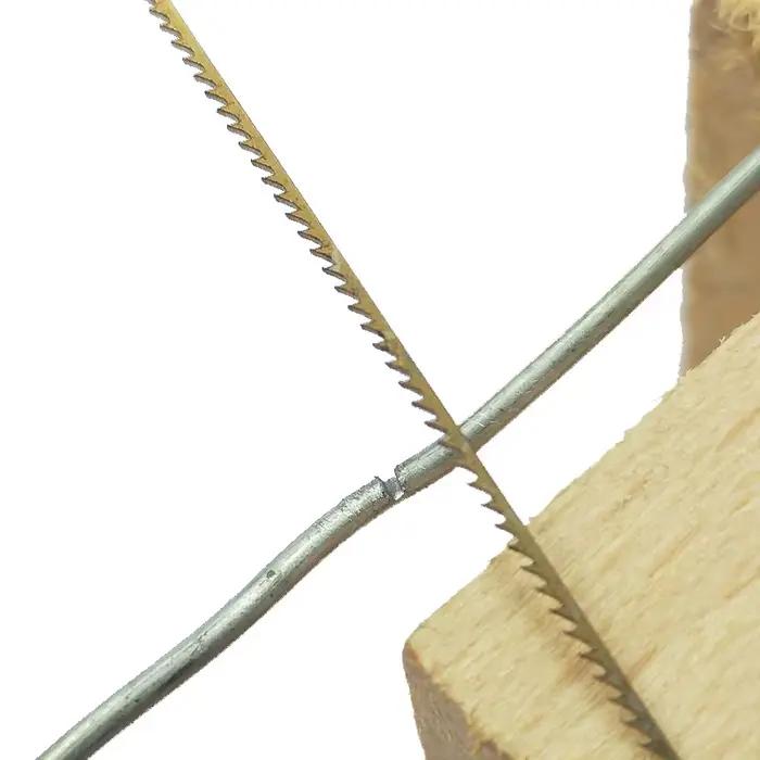 Lames de scie épée dorées suisses pour outils de gravure et bijouterie, 144 pièces pour projets de bijoux et artisanaux