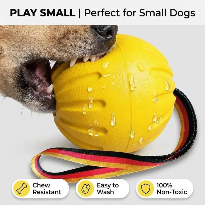 Corde pour chien EVA – Balle résistante à la mastication attachée