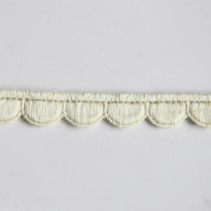 Ruban dentelle soluble à l'eau broderie florale noir blanc 1cm large 2 yards DIY couture artisanat