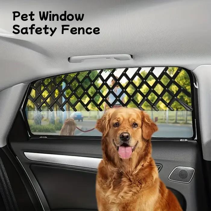 Grille de protection pour animaux de compagnie fenêtre de voiture ventilation chien chiot sécurité voyage protection de fenêtre pour voitures camions SUV