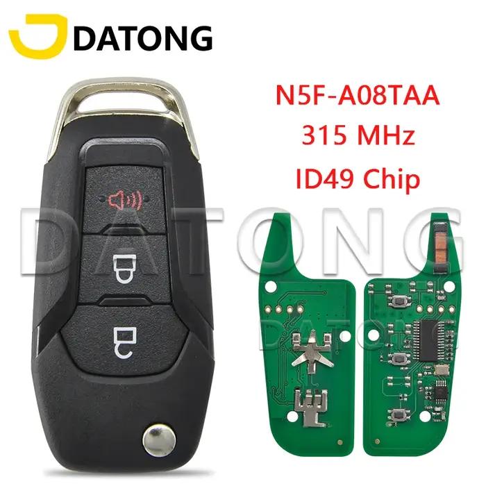 Clé à distance de voiture pour Ford Fusion Transit Escort Explorer 2013 avec chip ID49 et fréquence 315MHz ABS+Metal élégante et pratique
