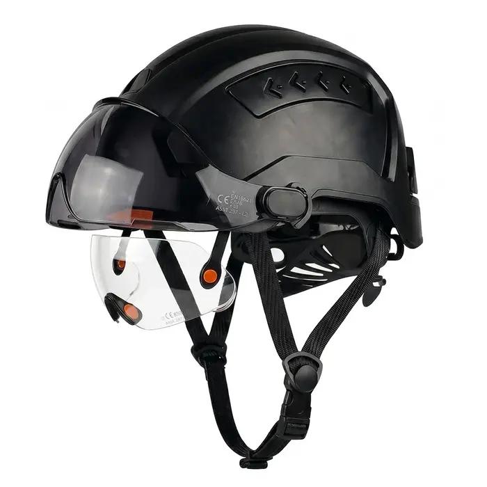 Casque de sécurité Stetellix certifié CE ANSI double visière coulissante ventilation ABS robuste professionnel construction ingénierie industrielle