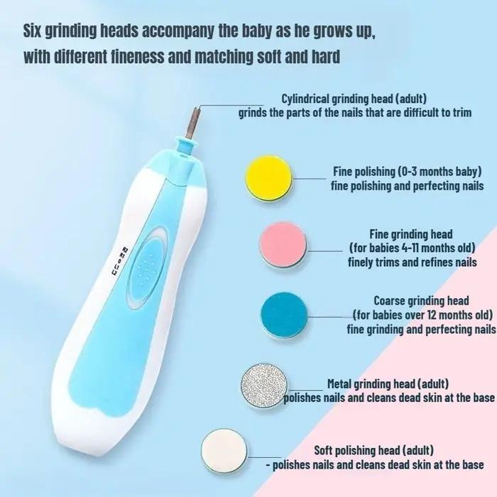 Coupe-ongles électrique multifonctionnel pour bébé, ensemble d'outils de manucure, coupe-ongles pour