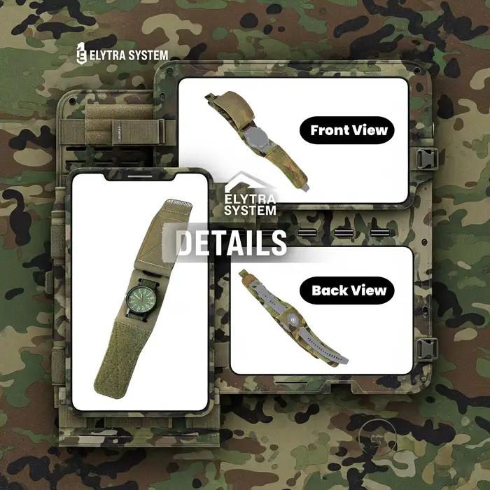 Bracelet montre tactique camouflage chasse - Bande nylon robuste remplacement hommes femmes outdoor