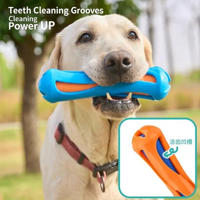 Jouet flottant pour chien en caoutchouc TPR durable, interactif, pour l'entraînement, soulage l'ennui, jouet à lancer pour la natation, jouets à mâcher pour chien d'extérieur