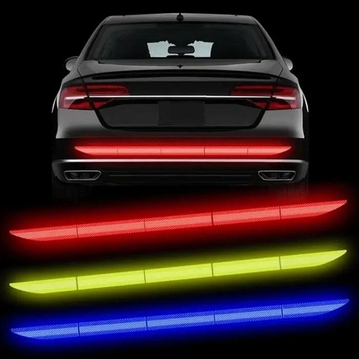 Autocollant réfléchissant pour voiture, bande de sécurité, avertissement anti-collision, autocollants réfléchissants pour coffre d'automobile, accessoires réfléchissants