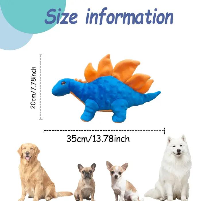 Jouet en peluche couineur Stegosaurus pour chien