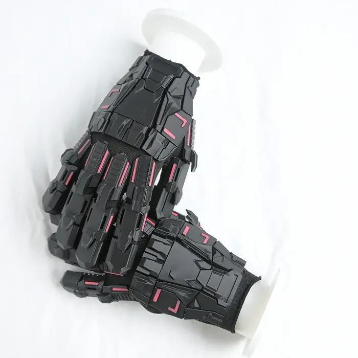 Gants armure tactique cyberpunk mécanique protection équipement tir airsoft cosplay Halloween