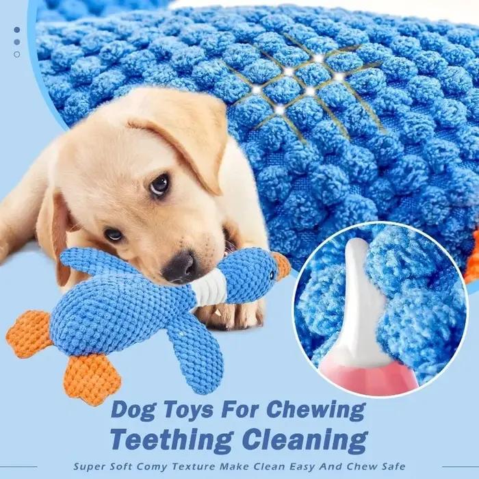 Jouets en peluche amusants en forme de canard et de chien, jouet sonore pour chiot, jouet à mâcher en forme d'oie sauvage pour chiens de petite, moyenne et grande taille, pour le nettoyage des dents