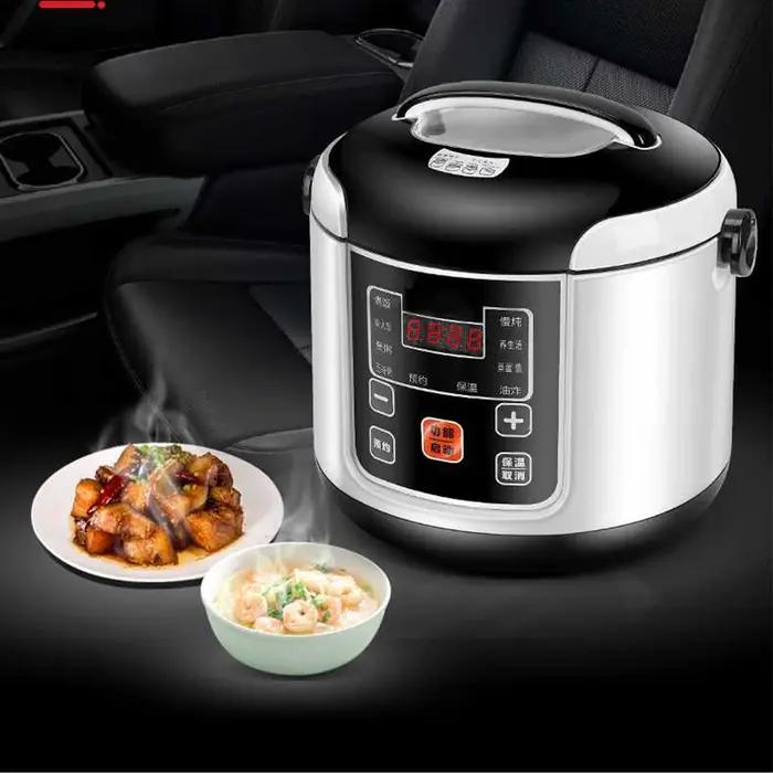Cuiseur à riz Portable pour voiture, camion électrique 2L, multi-cuiseur, soupe, bouillie, cuisson d
