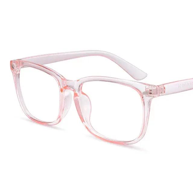 Lunettes carrées unies unisexes pour hommes et femmes