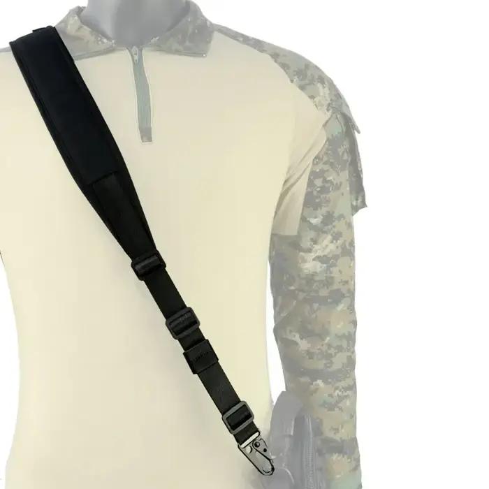 Élingue tactique pour fusil de chasse homme toile de nylon 500D rembourrée configuration un ou deux points confortable pour tir et chasse