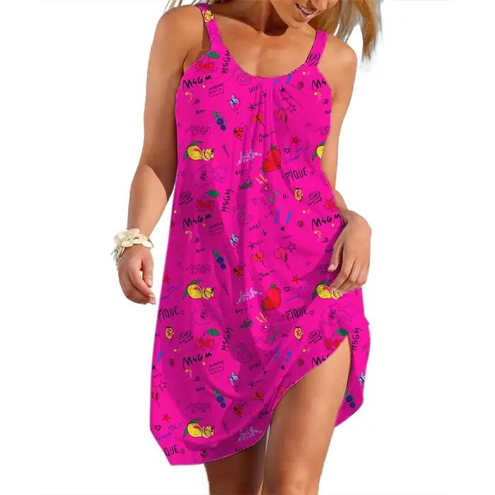 Robe d'été décontractée pour femmes, streetwear à fleurs, style pastChev, jupe en fibre