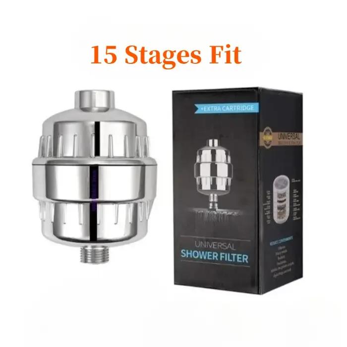 Filtre de douche purificateur d'eau domestique 15-20 niveaux adoucisseur de pommeau pour peau et cheveux occasions spéciales