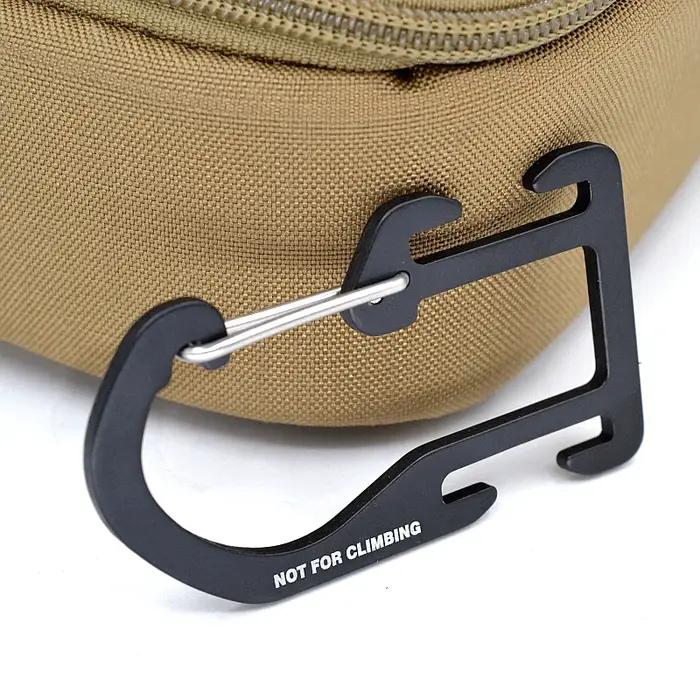 Boucle tactique Woojin en alliage d'aluminium - Crochet détachable rapide ultra-léger pour équipement de chasse outdoor