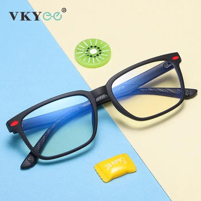 Lunettes carrées classiques KY TR pour enfants, couleur bonbon sucré, anti-lumière bleue, myopie, hy