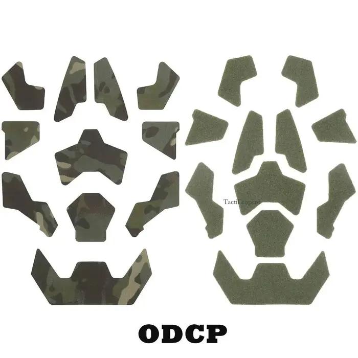 Patchs tactiques Hook & Loop pour casque FAST SF chasse - fixation camouflage et gestion câbles accessoires