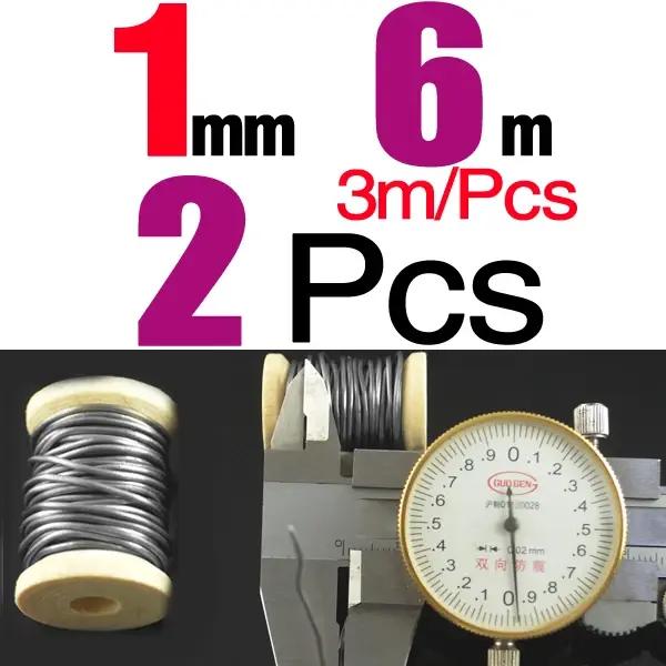 Fil de plomb souple rond MNFT 2 pièces lot pour pêche à la mouche diamètres 0.5mm 1.0mm couleur blanche rouge jaune matériaux de pêche occasions spéciales