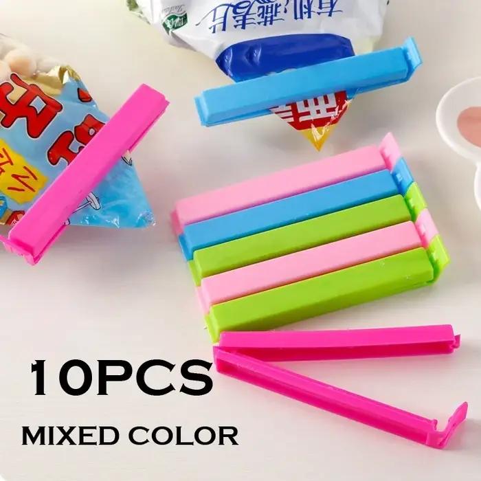 Clips Minces en Plastique pour Documents de Bonbons, Bancs de Bouche, Outil pour Garder les Biscuits