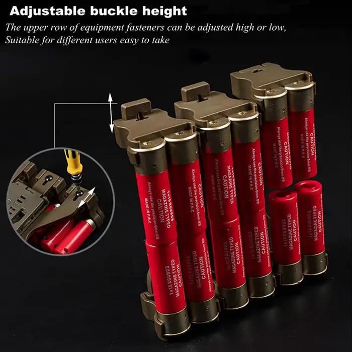 Support de coque de fusil de chasse tactique de calibre 12, 12 tours, Angle réglable, pochette de munitions pour magazines, adaptateur de Clip de ceinture, accessoires de chasse magnétiques