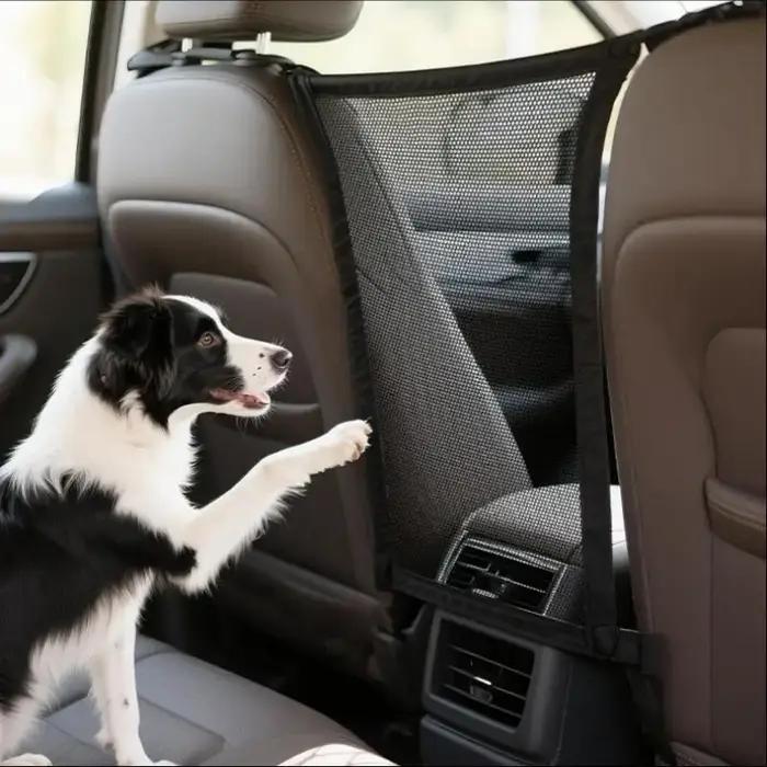 Filet de protection pour animaux domestiques (chiens et chats) pour coffre de voiture