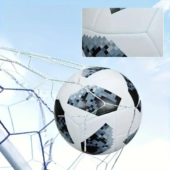 1 ballon d'entraînement et de Match de Football en cuir PU de taille Standard classique 5