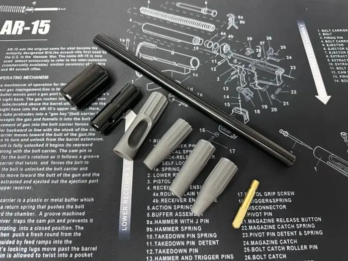 Guide d'alésage de pistolet tactique universel 8 pièces.17Cal.22Cal.30Cal