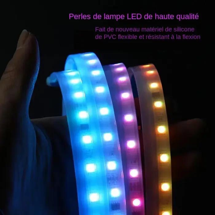 SEAMETAL12V Led feux de capot de voiture bande de phare Flexible lampes d'ambiance multicolores