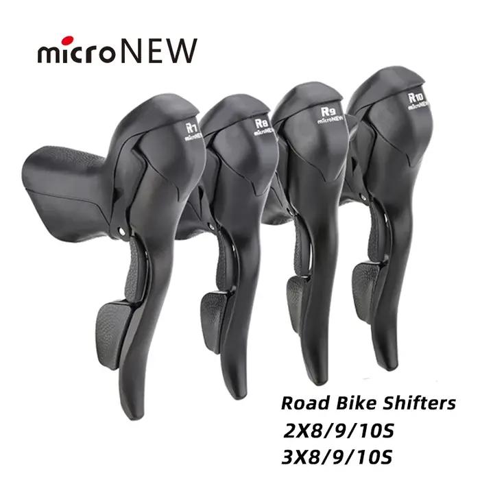 MicroNEW-Manette de vitesse de vélo de route, leviers de frein, dérailleur avant pour Shimano, 2x7,