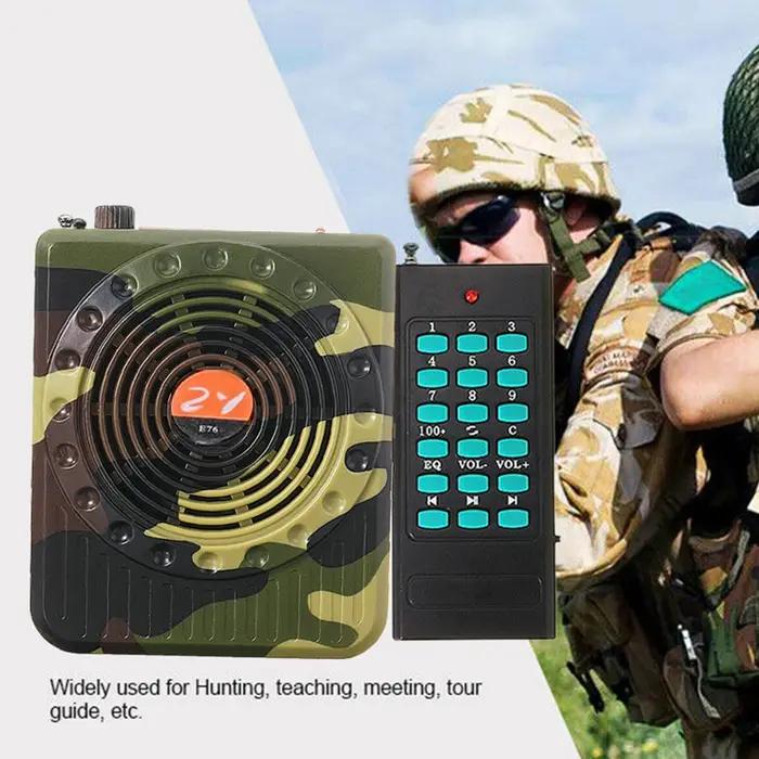 Amplificateur son chasse rechargeable - Haut-parleur appel avec télécommande - Appareil professionnel