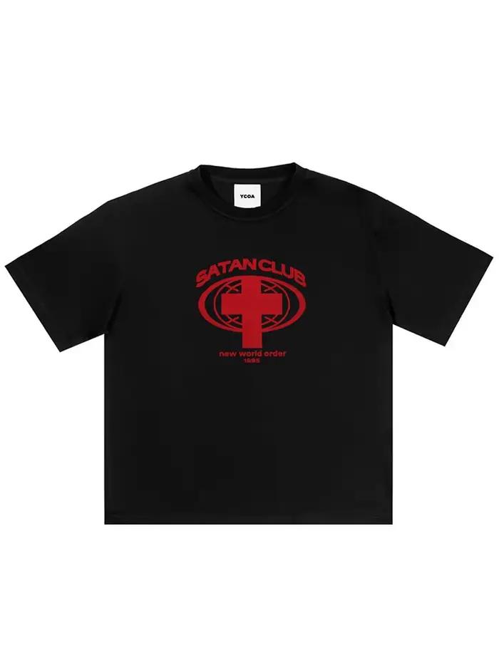 Économie à manches courtes Satan Club Graphic pour hommes