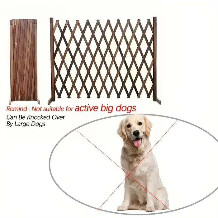 Porte rétractable en bois pour chiens et chats barrière de sécurité intérieure facile à installer pour maison chambre à coucher porte et escaliers