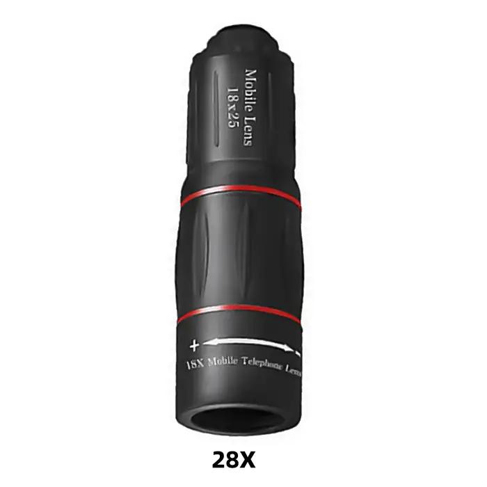 Objectif téléphoto universel 18/28/36x pour smartphone - Zoom optique pour camping, chasse et sports