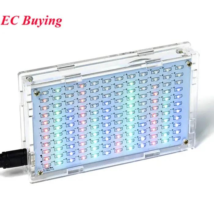 Kit de soudure électronique de musique LED bricolage, affichage du son audio mort, projet de soudure PCB, pratique de la soudure, kits électroniques de bricolage