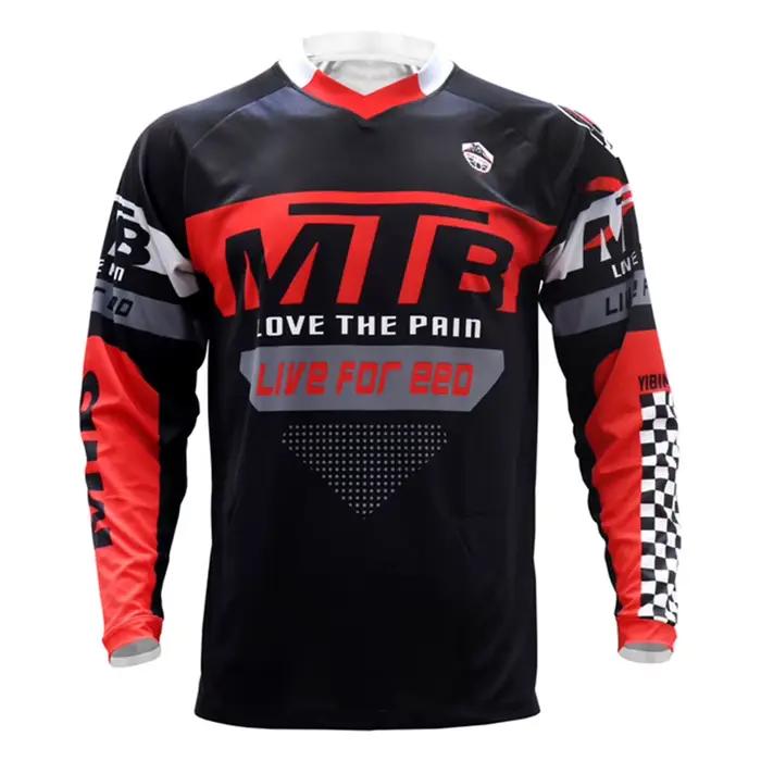 Maillot de cyclisme PRO TEAM Moto pour hommes, maillot de vtt dh enduro, vêtements de sport, de desc