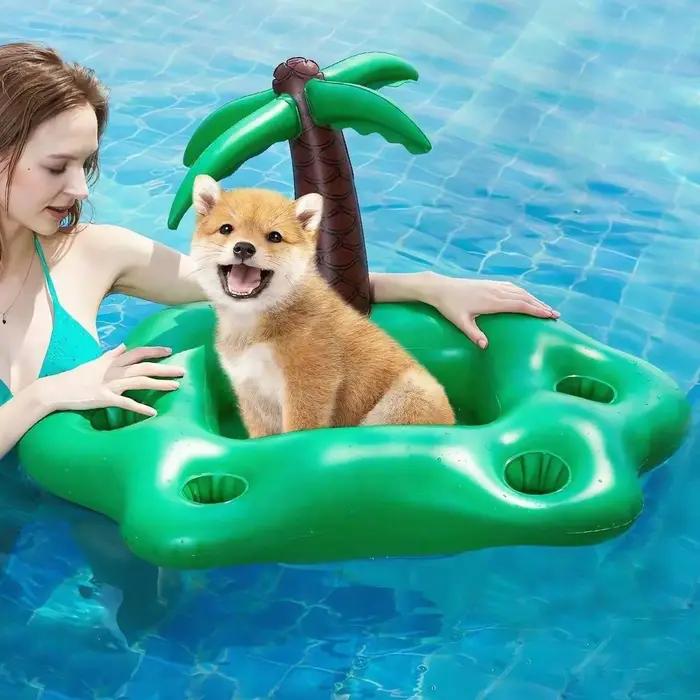 Flotteur gonflable multi-rôle pour piscine de chien
