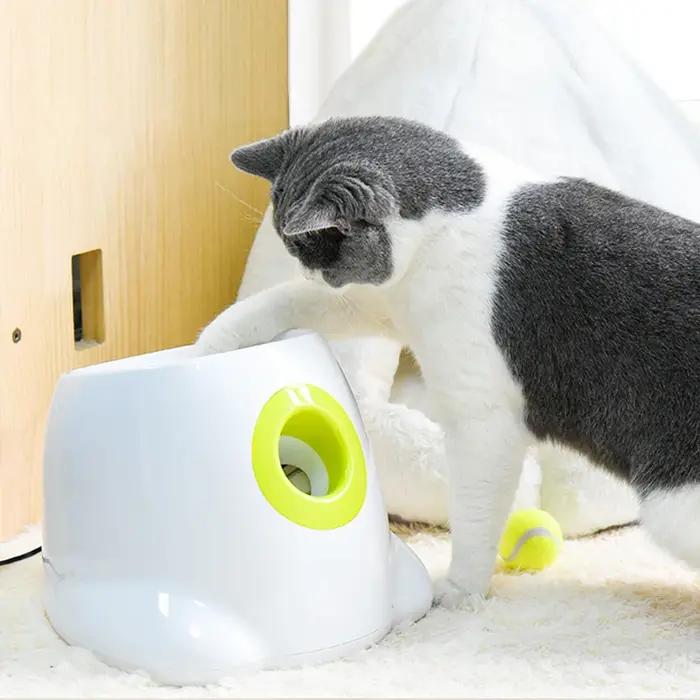 Catapulte pour chiens lanceur de balle de tennis balle de saut jouets Pitbull machine de lancer automatique pour chiens et animaux de compagnie jeux en plein air pour chiens et propriétaires occasions spéciales