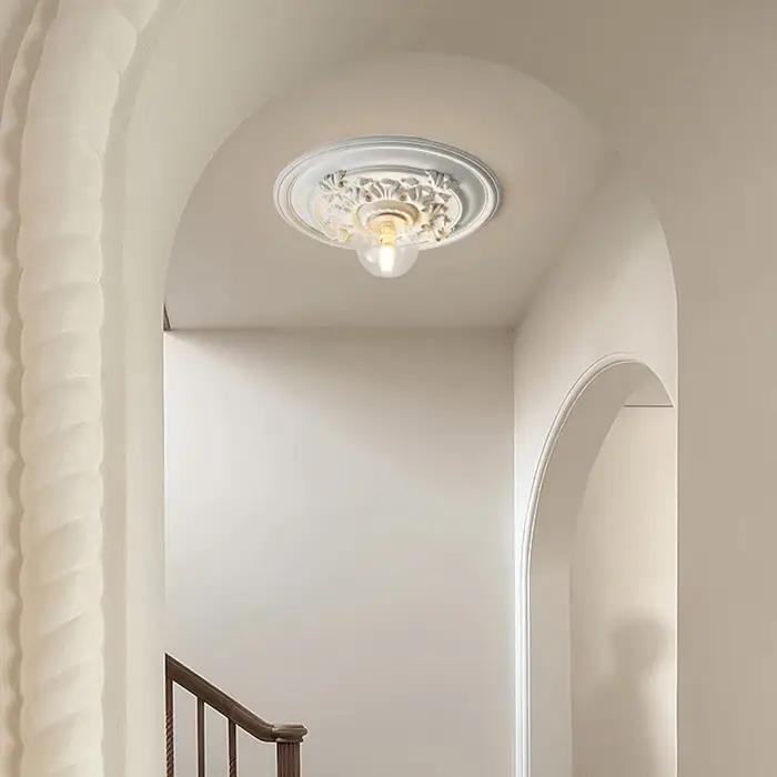 Plafonnier LED Français Rétro au Design Nordique Moderne, Luminaire Décoratif d'Nik, Idéal pour un C