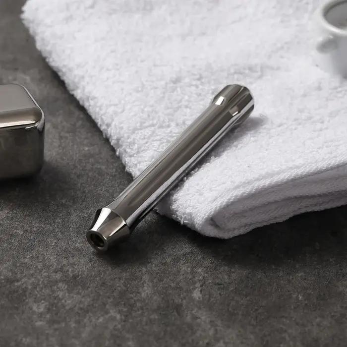 YAQI Tsuka-Rasoir de sécurité pour hommes, en acier inoxydable poli