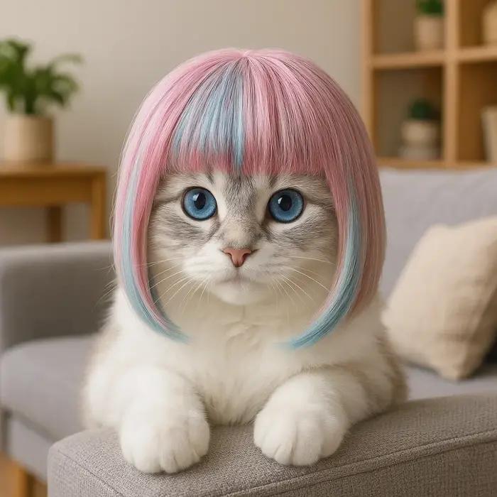 Perruque de Costume de chien et de chat