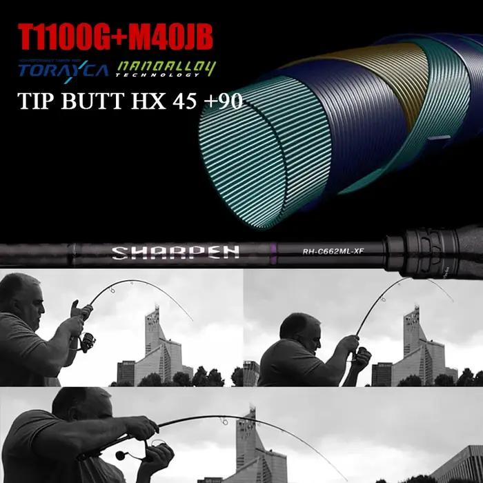 PURELURE SHARPEN leurre souple longue filature et coulée XF/MF tiges d'action composants FUJI canne
