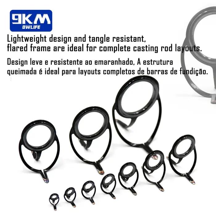 Kit de réparation de canne à pêche, composants de construction de canne à pêche rotative, Guides de