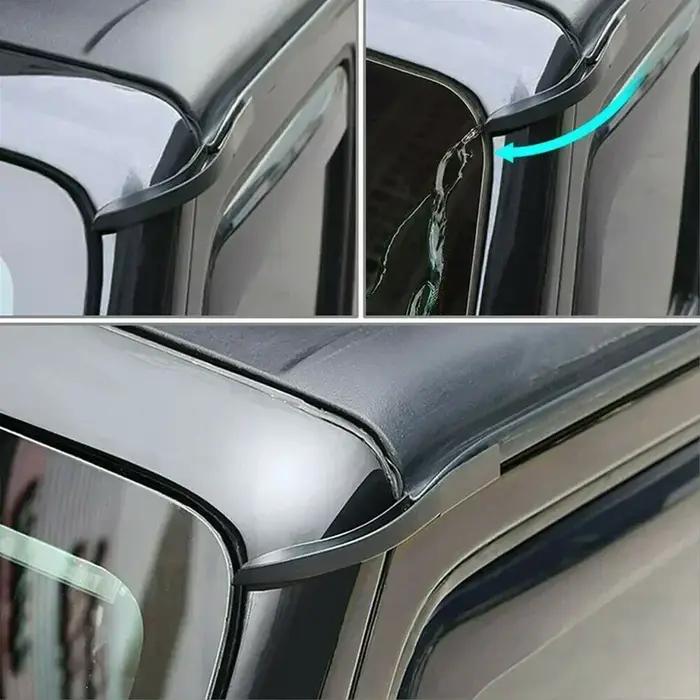 Extension de gouttière de toit de voiture pour Jeep Wrangler JK 2007-17, bouclier de pluie d'eau, ca