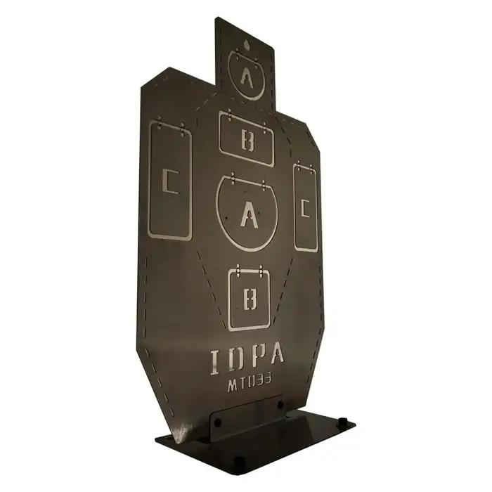 Cible de tir en acier inoxydable durable avec plaque de silhouette pour équipement de tir et de chasse