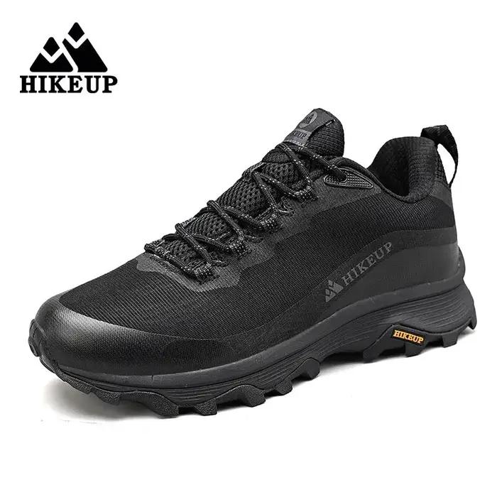 Chaussures de randonnée HikeUp en cuir et polyester antidérapantes pour homme et femme occasions de randonnée camping sécurité confortables