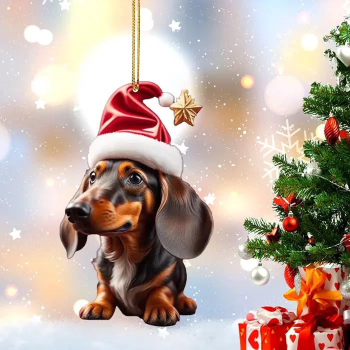 Ornements d'arbre de Noël de dessin animé mignon
