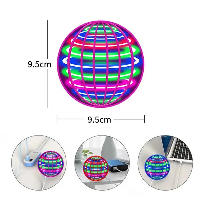 Balle volante, balle tournante automatique, lumières LED éblouissantes, magie flottante, ventilateur, machine volante UFO, jouet, cadeau, jeu, ballon de sport