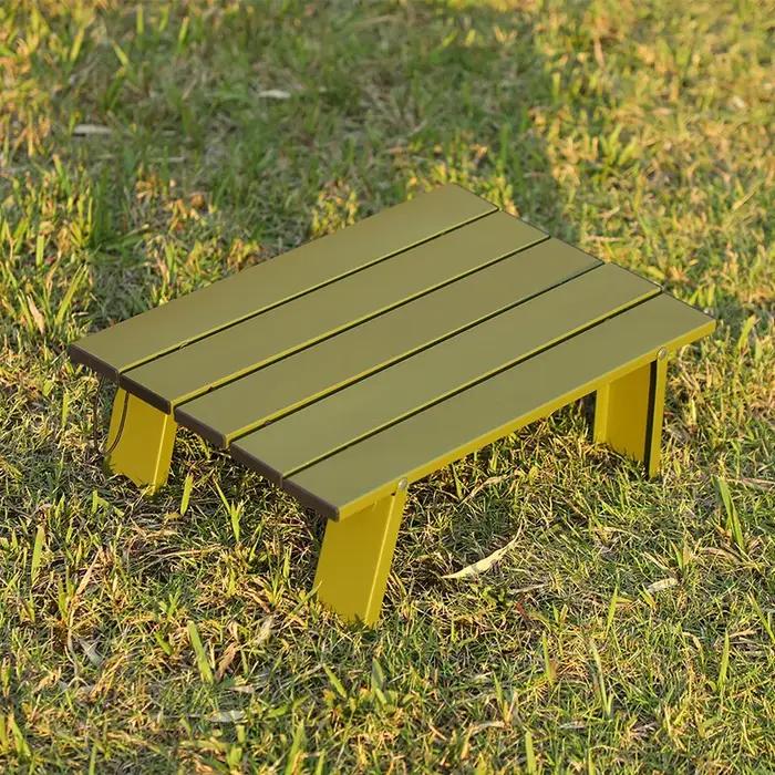 Mini table de camping pliable ultralégère en alliage d'aluminium, table d'extérieur, voyage, pique-n