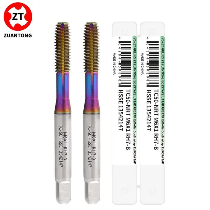 Tarauds de filetage pour machine ZUANTONG HSSE-M42 norme JIS M3M4M5M6M7 M8M9M10 M11 M12 M14 M16 pour
