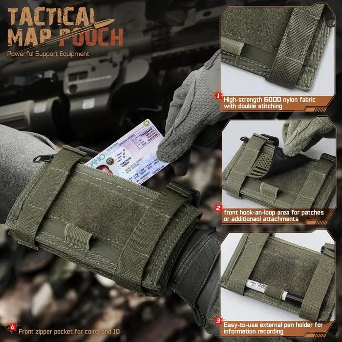 Étui carte tactique brassard : porte-documents étanche pour bras avec mesure de terrain chasse et secours